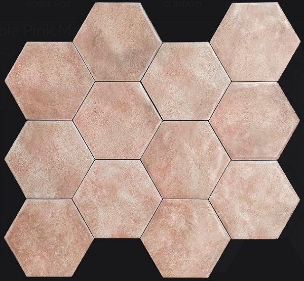Porcelanato - Sense Decor - Hexa Nuvola Mate Pink - 17x19,5 - 0,90 m2