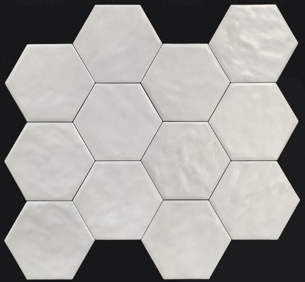 Porcelanato - Sense Decor - Hexa Nuvola Mate White - 17x19,5 - 0,90 m2