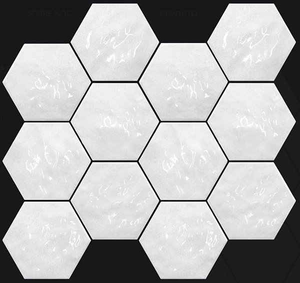 Porcelanato - Sense Decor - Hexa Nuvola Lux White - 17x19,5 - 0,90 m2