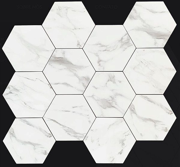 Porcelanato - Sense Decor - Calacata WH - 17x19,5 - 1,00 m2