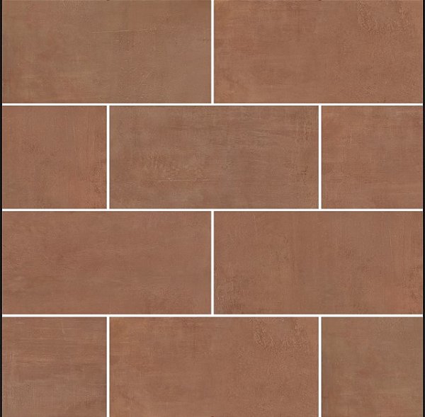 Porcelanato - Sense Decor - Cimento Terra cota - 14 X 28,5 - 0,90 m2