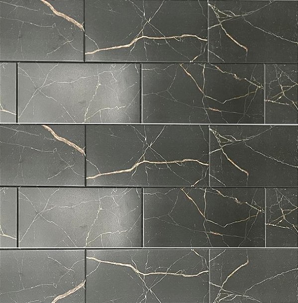 Porcelanato - Sense Decor - Nero Gold Mate - 14 X 28,5 - 0,90 m2