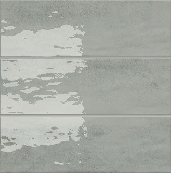 Piso Porcelanato - Incepa - Coleção Aura - Verde - Brilhante - 7,3 mm - 11x30cm - 1,07 m2