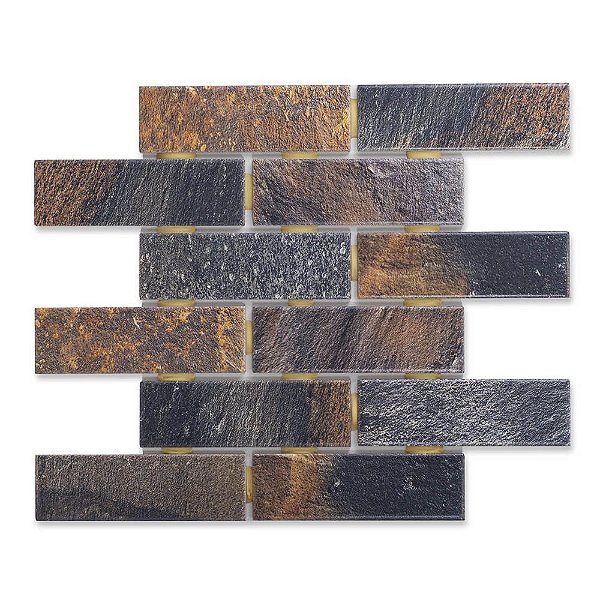 Revestimento - Strufaldi - Rocks - Ruggine - 5 x 15 - 1,42 m2