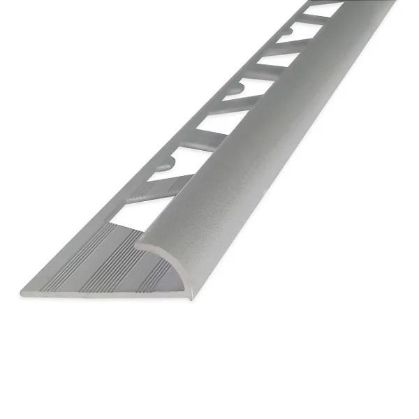 Guardacanto - Atrim - Arco - Cromo Fosco - Alumínio - 7 x 7 mm - 2,5m linear