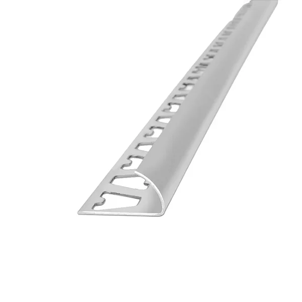 Guardacanto - Atrim - Arco - Cromo Fosco - Alumínio - 6 x 10 mm - 2,5m linear