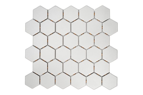 Pastilha de Porcelana - Atlas - Drop System - Artico - Hexagonal 5 cm - 1,09 m2