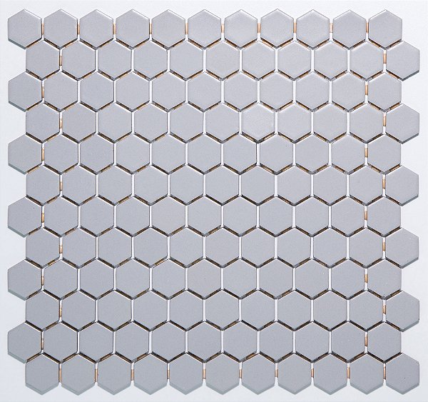 Pastilha de Porcelana - Atlas - Drop System - Inox - Hexagonal 2,65 cm - 1,43 m2