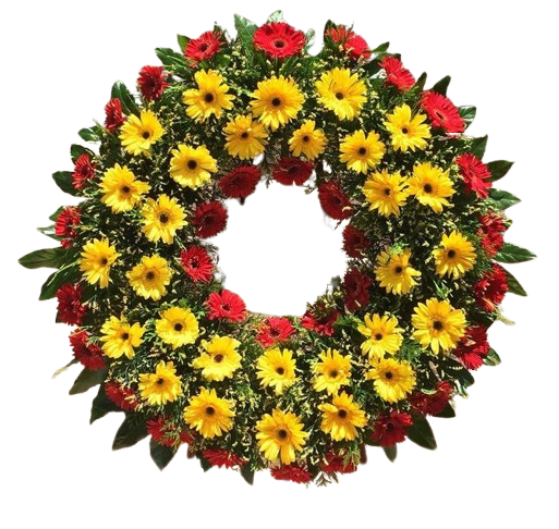 Coroa de flores simples 06