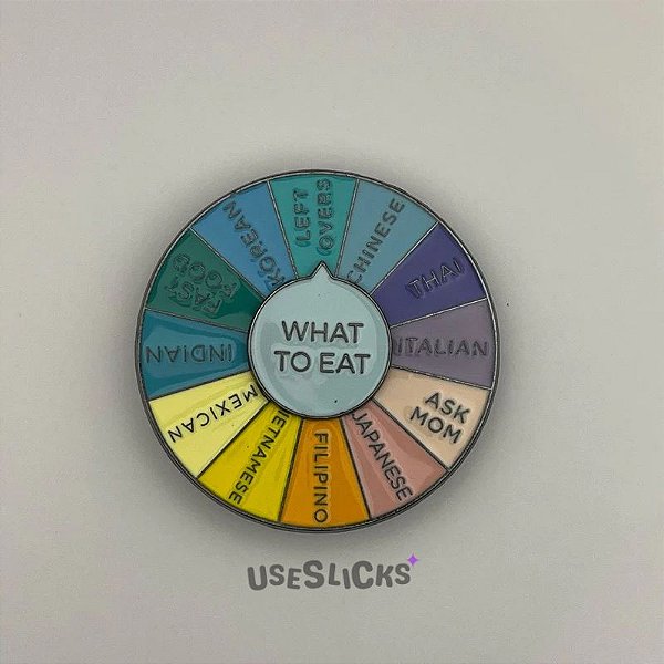 Pin Interativo Escolher Comida Esmaltado - Edição Limitada