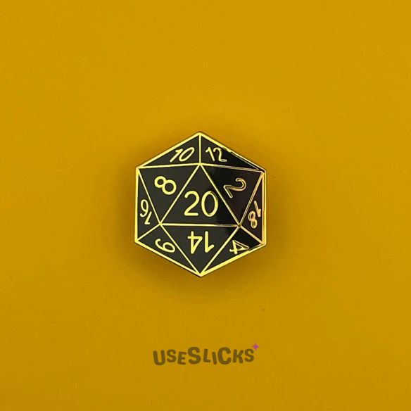 Pin Dado RPG De Mesa Esmaltado - Edição Limitada