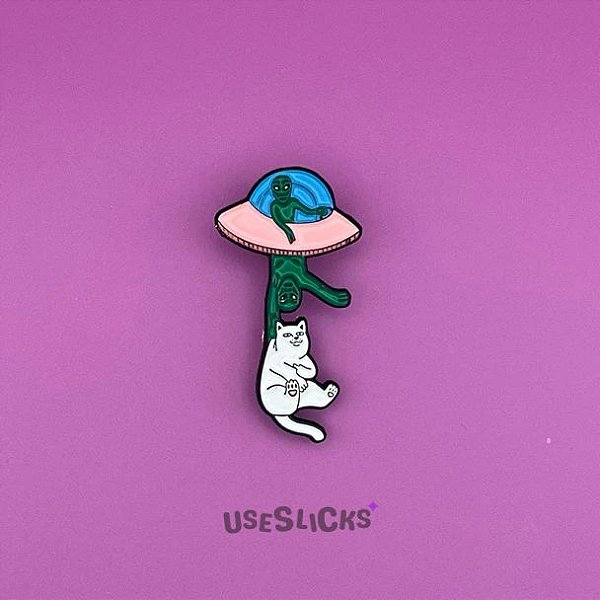 Pin Alienígena & Gatos Esmaltado