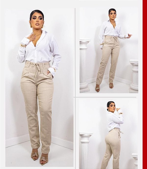 Calça de  Linho