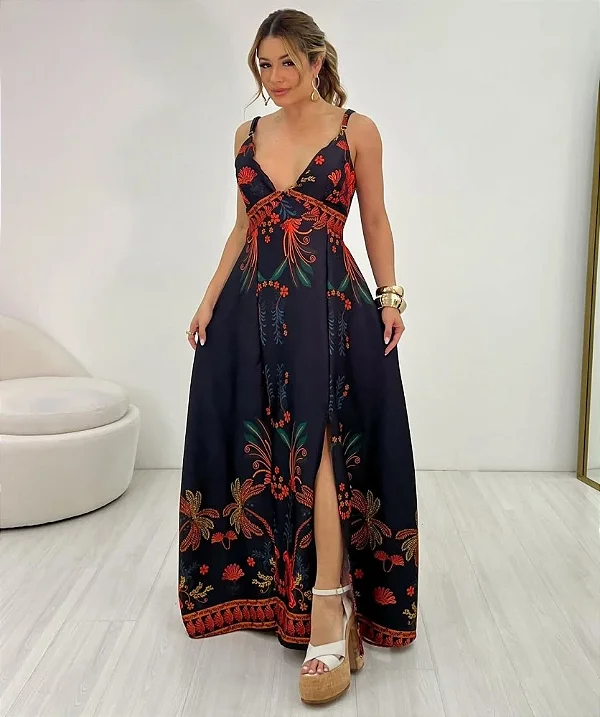 Vestido Alcinha Estampado