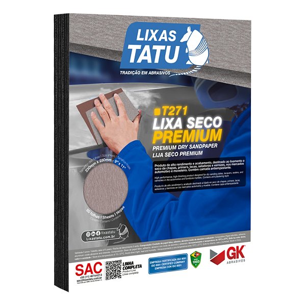 Lixa seco premium Tatu folha (230X280) - T271
