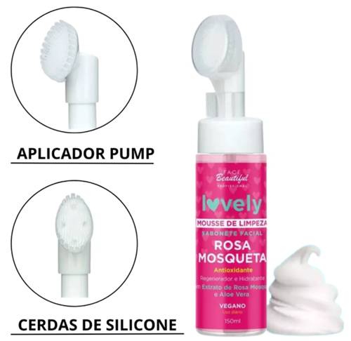 Mousse de Limpeza Facial Rosa Mosqueta – Face Beautiful 150ML