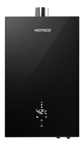 Aquecedor De Água A Gás Komeco Ko 21bk Decor Black 21 Litros Preto Glp