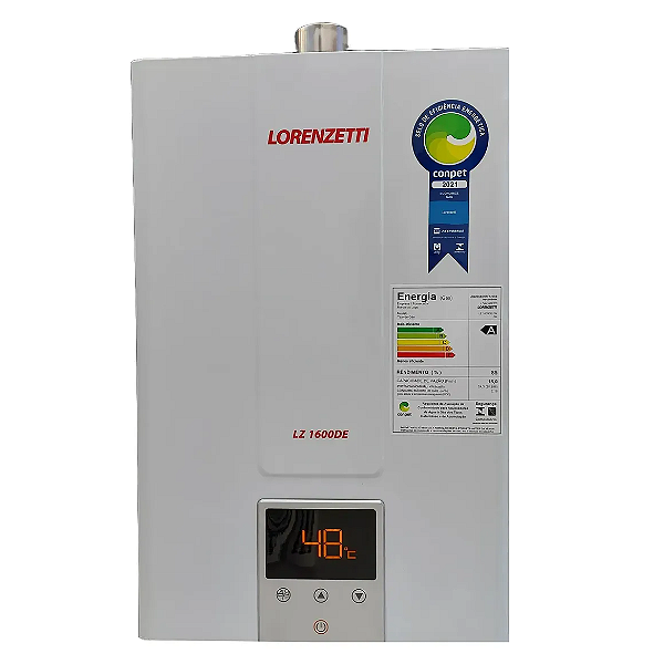 Aquecedor a Gás Lorenzetti LZ 1600 DE 15L GN Digital Bivolt