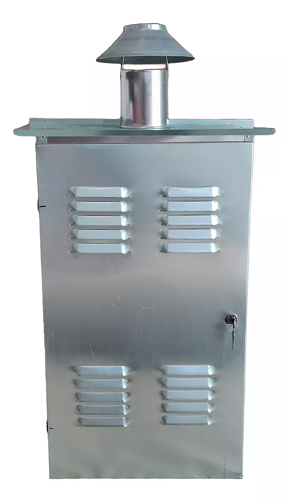 Casa De Proteção Pequena Alumínio 75 X 42 X 21 Protetor Para Aquecedor