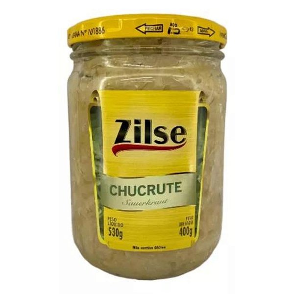 Chucrute Zilse (repolho Em Conserva) Liq.530g/ Dren. 400g