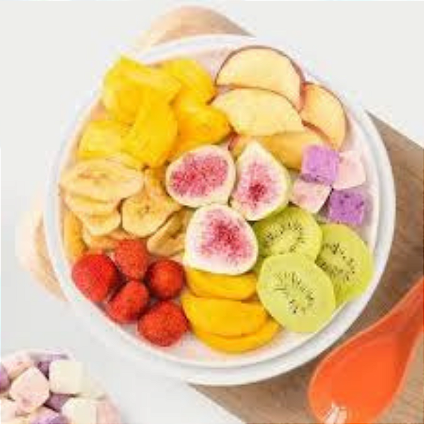 Mix de Frutas Chips Liofilizadas – A Granel (Venda por Kg)