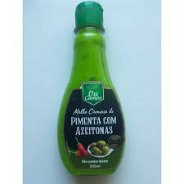 Molho Cremoso de Pimenta com Azeitonas Du Campo – Bisnaga 200ml