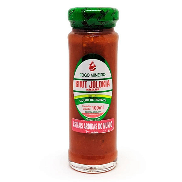 Pimenta Buth Jolokia Macerada Fogo Mineiro vd 100ml