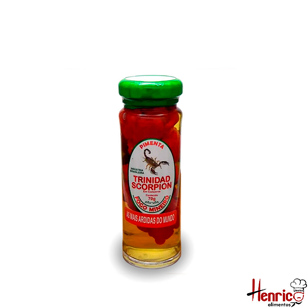 Pimenta Trinidad Scorpion Fogo Mineiro – Conserva em Vidro 70g