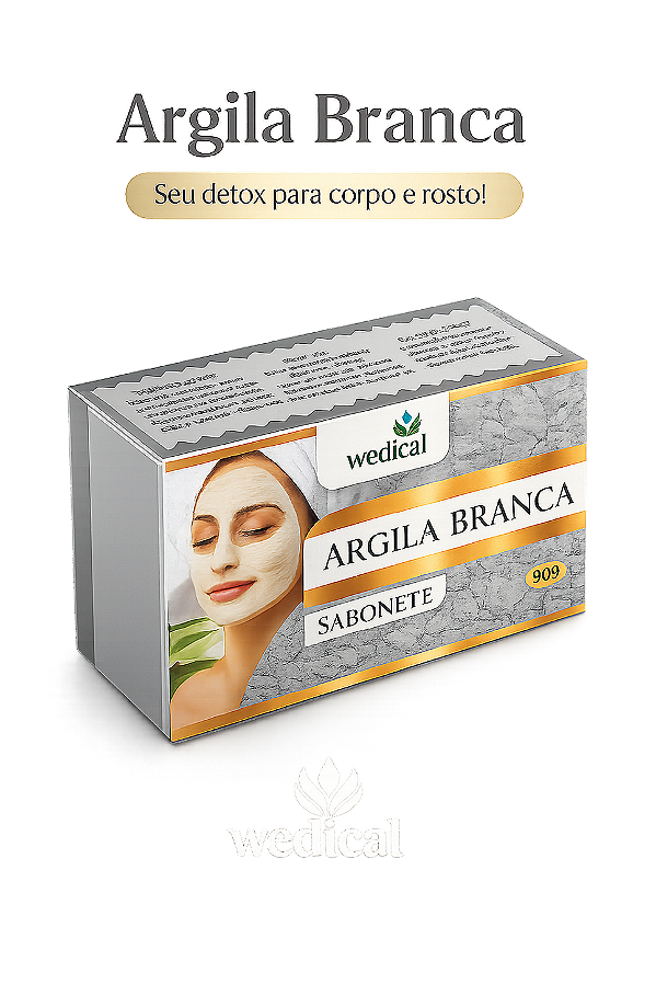 Sabonete argila branca 90g