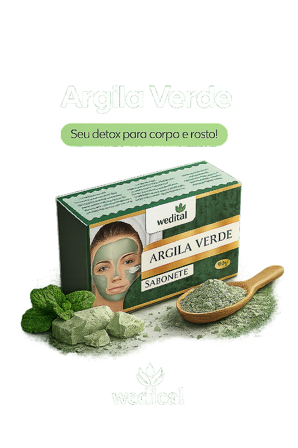 Sabonete de argila verde 90g