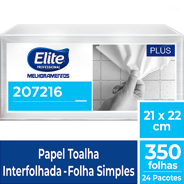 PAPEL TOALHA INT PLUS CX 24X350 FLS 207216