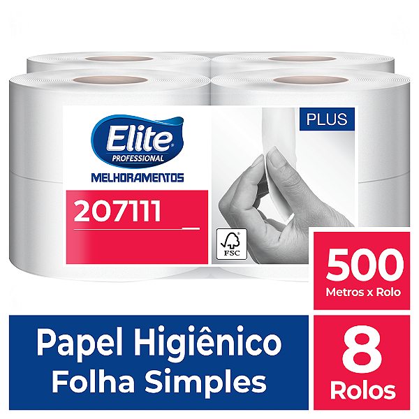 PAPEL HIG ROLO PLUS FS 8X500M 207111