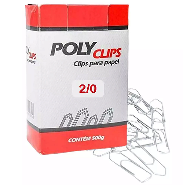 Clips Galvanizado 2/0 C/100un POLYCLIPS Pct C/25cx