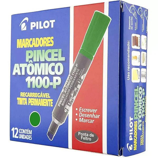 Pincel Atomico 1100P  PILOT VD C/12und