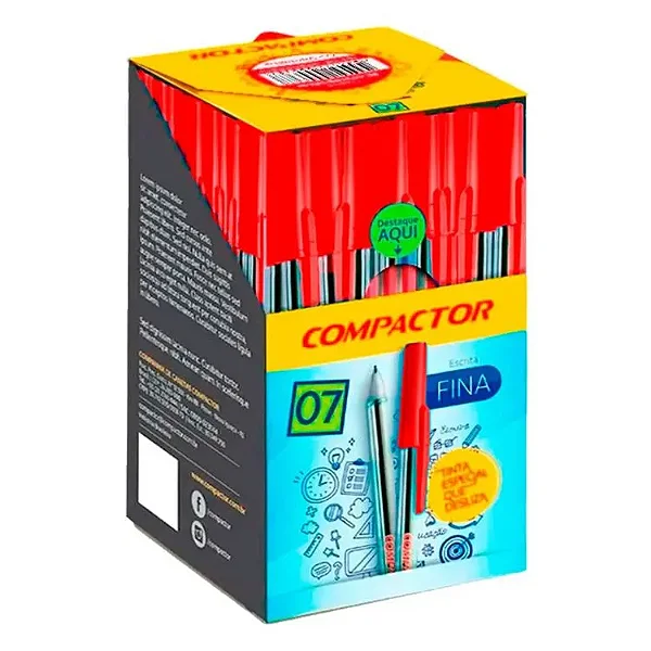 Caneta Esferografica COMPACTOR 0,7 VM C/50und