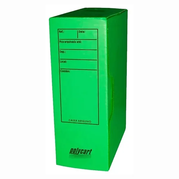 Arquivo Morto Plastico POLYCART 4007 VD C/10und