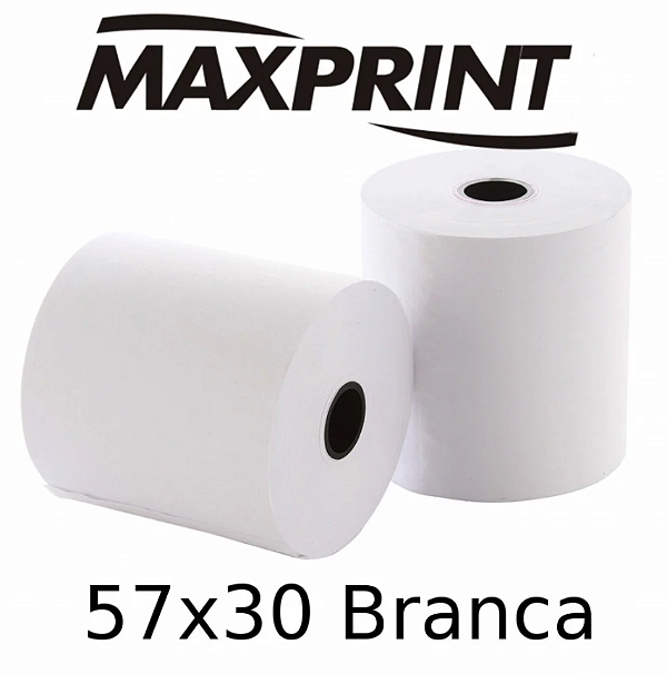 Bobina p/Calculadora 57mmX30m Branca 451265 MAXPRINT C/30 und