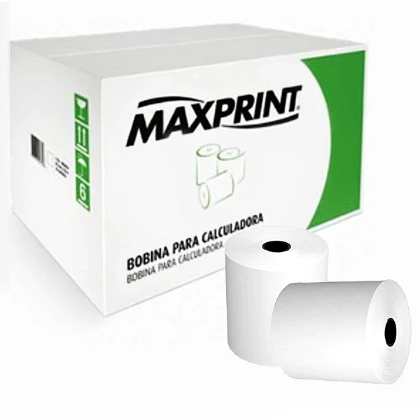 Bobina p/Calculadora 76mmX30m BR 56g MAXPRINT C/30 und