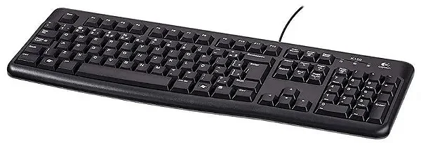 Teclado C/Fio USB Padrao Preto K120 LOGITECH