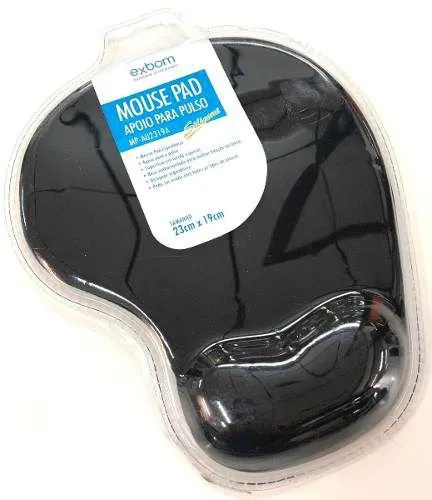 Mouse Pad c/ Apoio de Silicone Gel (23X19CM) PT EXBOM 2840