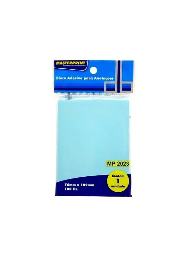 Bloco Adesivo MASTER 76x102mm AZ
