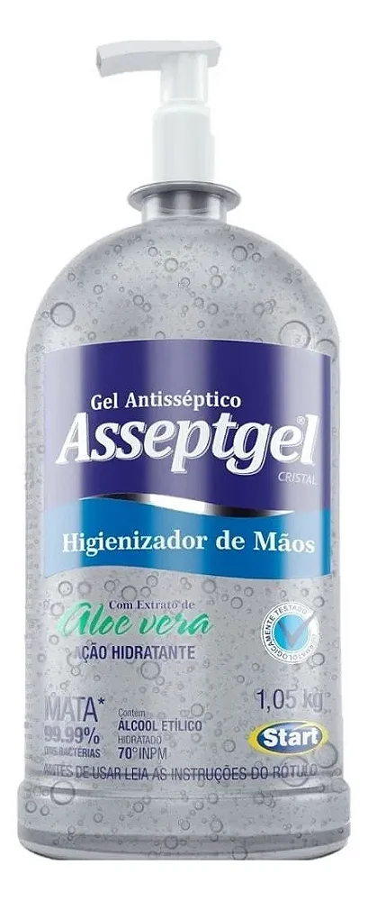 Alcool em Gel Antisseptico Asseptgel  1KG 549907