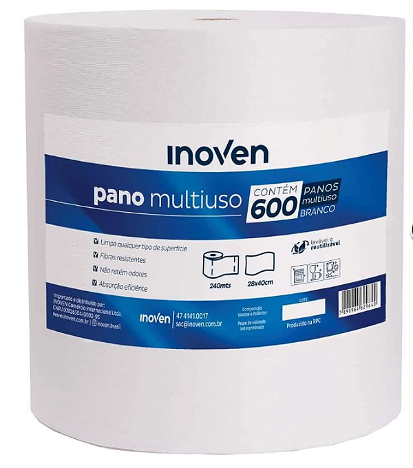 PANO ROLO MULTIUSO 28X240MT 35GR 40cm- INOVEN 1220 BR