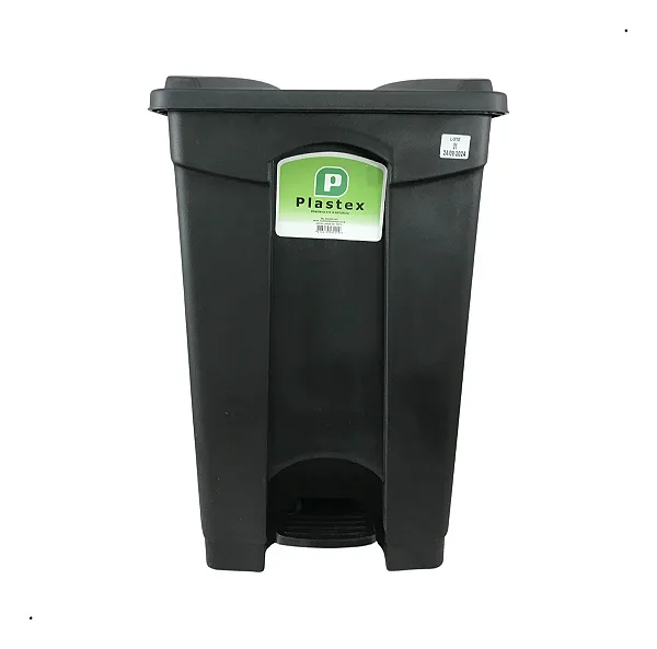 LIXEIRA 50L C/PEDAL - PLASTEX PT