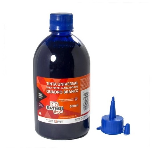 Tinta p/ Pincel Marcador QB AZ (Genial) 500ML- GRAMPLINE