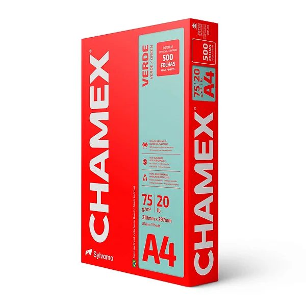 CHAMEX COLOR 75 GRS 210X297MM VRD075CA4
