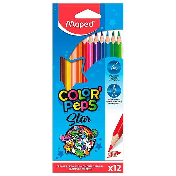 Lapis de Cor c/12 Cores (Colorpers Star) -  MAPED