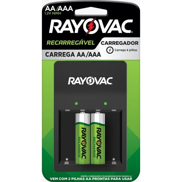 Carregador 2AA SM-4 RAYOVAC