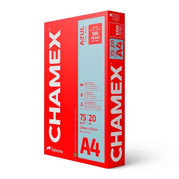 CHAMEX COLOR 75 GRS 210X297MM AZU 05 UND