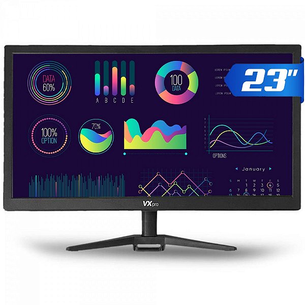 Monitor 23 FHD 60Hz HDMI/VGA PT - VX230X